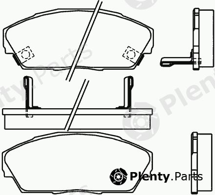  MINTEX part MDB1589 Brake Pad Set, disc brake