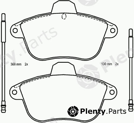  MINTEX part MDB1526 Brake Pad Set, disc brake