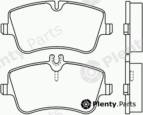  MINTEX part MDB2070 Brake Pad Set, disc brake