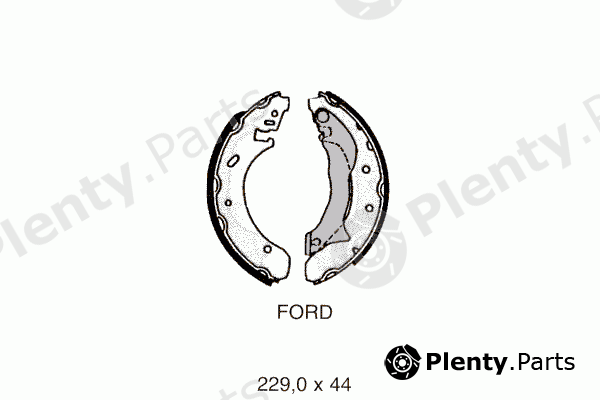  PEX part 6.117 (6117) Brake Shoe Set