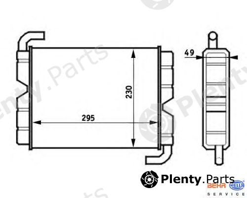  HELLA part 8FH351024-381 (8FH351024381) Heat Exchanger, interior heating