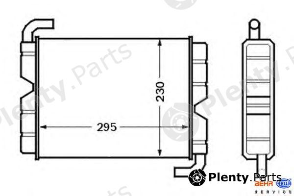  HELLA part 8FH351024-381 (8FH351024381) Heat Exchanger, interior heating