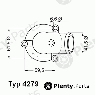  WAHLER part 4279.87D (427987D) Thermostat, coolant