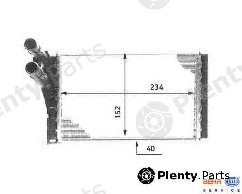  HELLA part 8FH351311-421 (8FH351311421) Heat Exchanger, interior heating