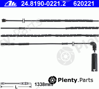  ATE part 24.8190-0221.2 (24819002212) Warning Contact, brake pad wear