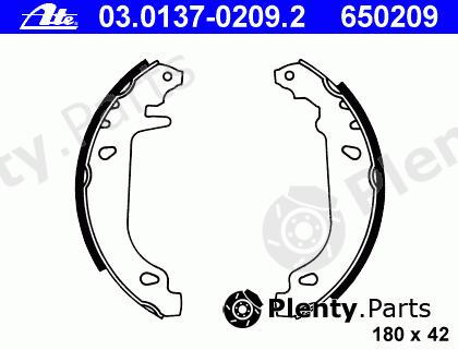  ATE part 03.0137-0209.2 (03013702092) Brake Shoe Set