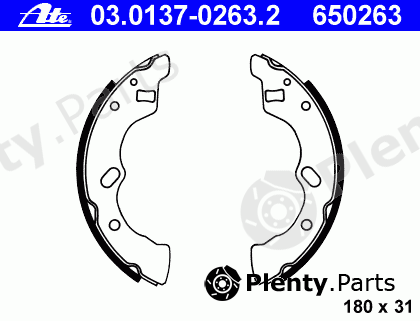  ATE part 03.0137-0263.2 (03013702632) Brake Shoe Set