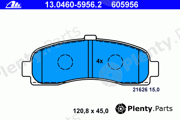  ATE part 13.0460-5956.2 (13046059562) Brake Pad Set, disc brake