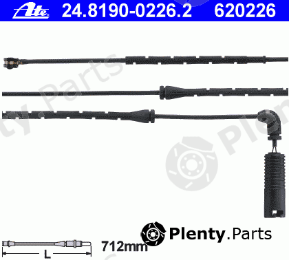  ATE part 24.8190-0226.2 (24819002262) Warning Contact, brake pad wear