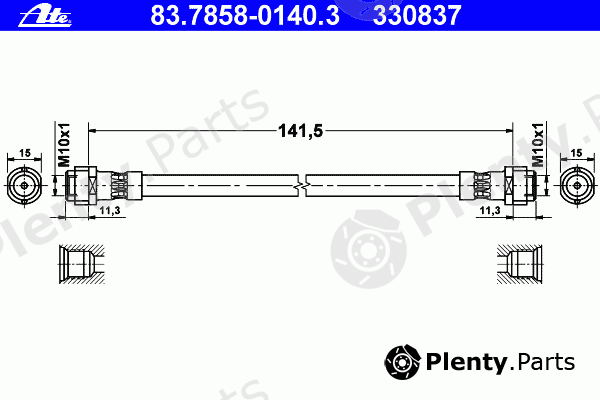  ATE part 83.7858-0140.3 (83785801403) Brake Hose