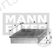  MANN-FILTER part C38163/2 (C381632) Air Filter