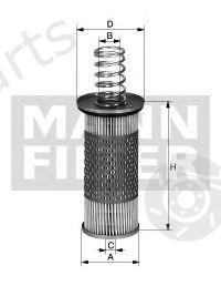  MANN-FILTER part H728x (H728X) Oil Filter