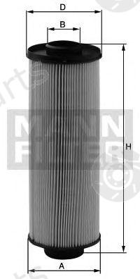  MANN-FILTER part PU855x (PU855X) Fuel filter