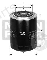  MANN-FILTER part WP1045 Oil Filter