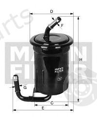  MANN-FILTER part WK76 Fuel filter