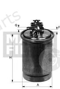  MANN-FILTER part WK842/21x (WK84221X) Fuel filter