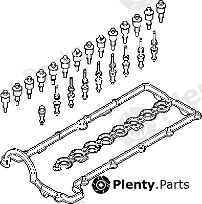  ELRING part 166.260 (166260) Gasket Set, cylinder head cover