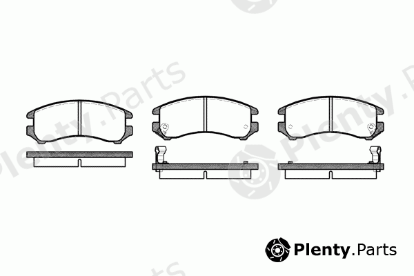  ROADHOUSE part 2219.02 (221902) Brake Pad Set, disc brake