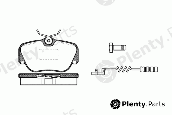  ROADHOUSE part 2284.02 (228402) Brake Pad Set, disc brake