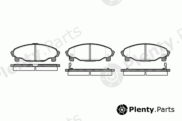  ROADHOUSE part 2501.02 (250102) Brake Pad Set, disc brake
