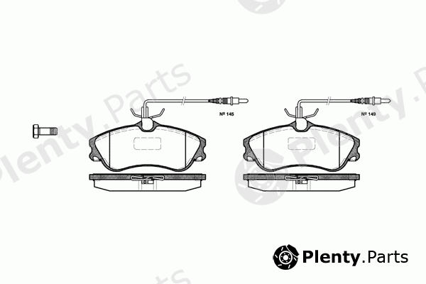  ROADHOUSE part 2634.04 (263404) Brake Pad Set, disc brake