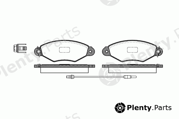  ROADHOUSE part 2643.01 (264301) Brake Pad Set, disc brake