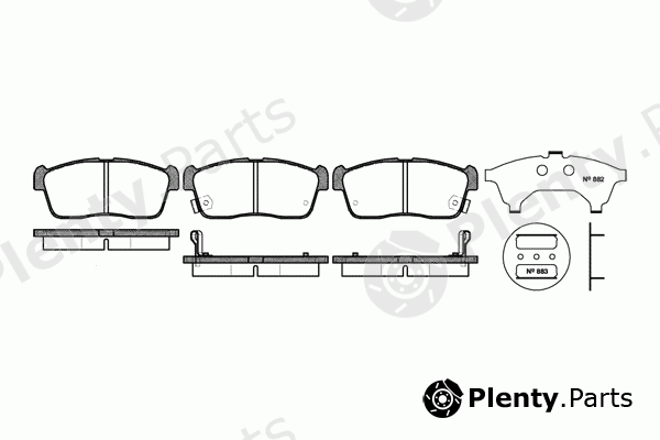 ROADHOUSE part 2724.02 (272402) Brake Pad Set, disc brake