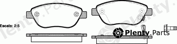  ROADHOUSE part 2859.21 (285921) Brake Pad Set, disc brake