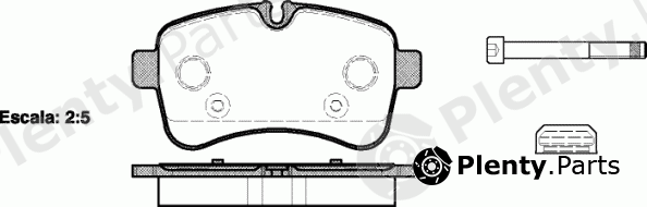  ROADHOUSE part 21282.00 (2128200) Brake Pad Set, disc brake