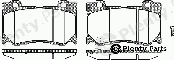  ROADHOUSE part 21372.01 (2137201) Brake Pad Set, disc brake