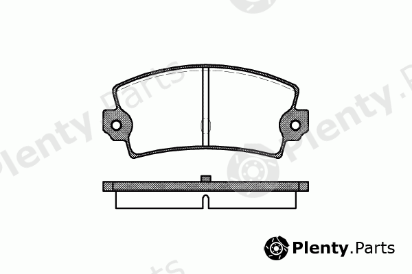 REMSA part 0021.40 (002140) Brake Pad Set, disc brake