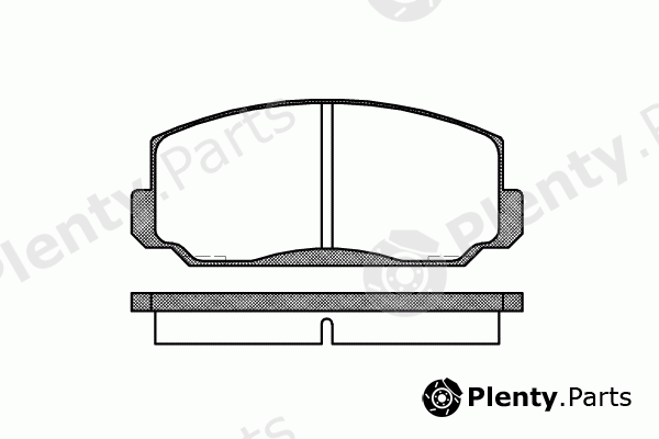  REMSA part 0098.00 (009800) Brake Pad Set, disc brake