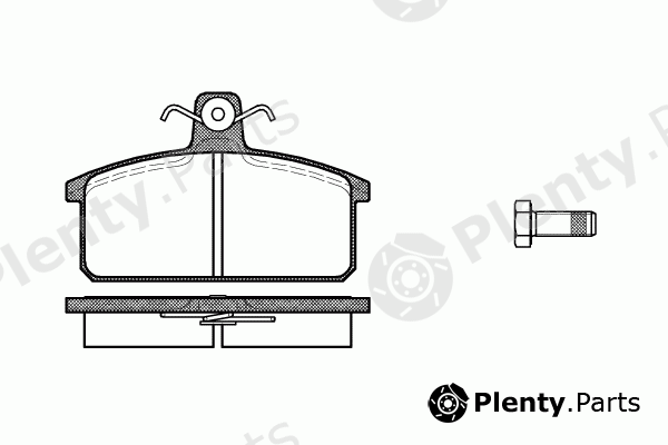  REMSA part 0128.00 (012800) Brake Pad Set, disc brake