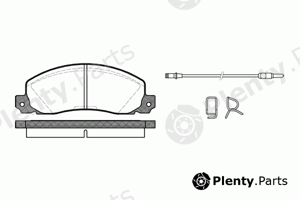  REMSA part 0202.02 (020202) Brake Pad Set, disc brake