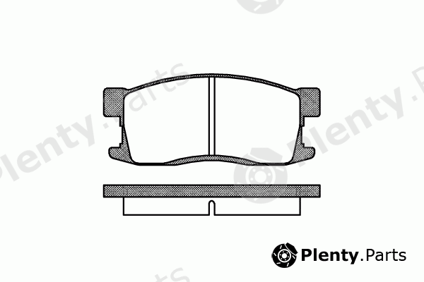  REMSA part 0255.00 (025500) Brake Pad Set, disc brake