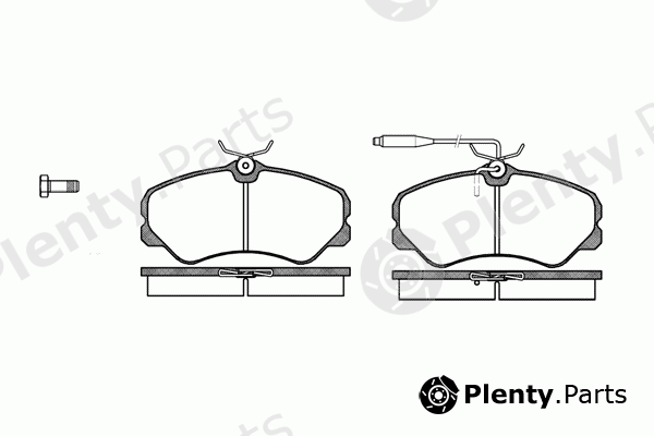  REMSA part 0261.02 (026102) Brake Pad Set, disc brake