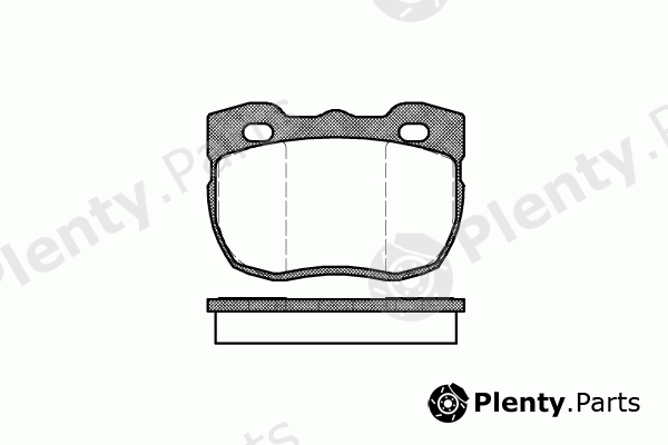  REMSA part 0267.00 (026700) Brake Pad Set, disc brake