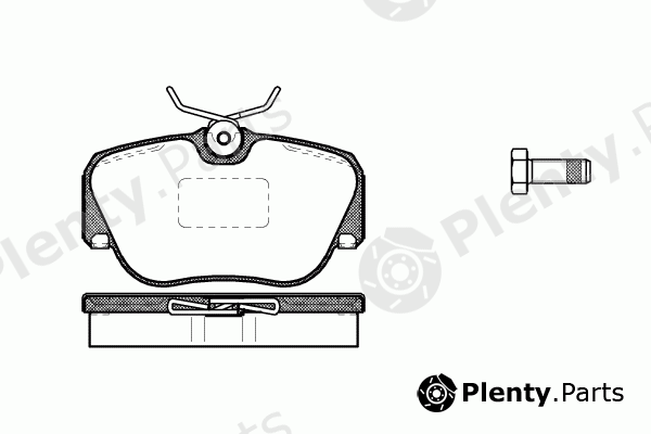  REMSA part 0284.00 (028400) Brake Pad Set, disc brake