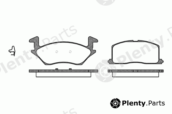  REMSA part 0332.02 (033202) Brake Pad Set, disc brake