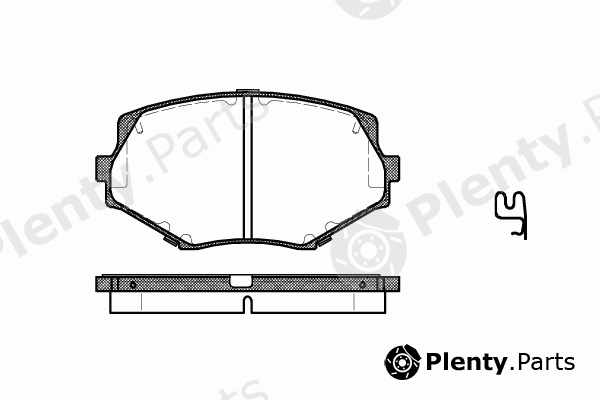  REMSA part 0478.02 (047802) Brake Pad Set, disc brake