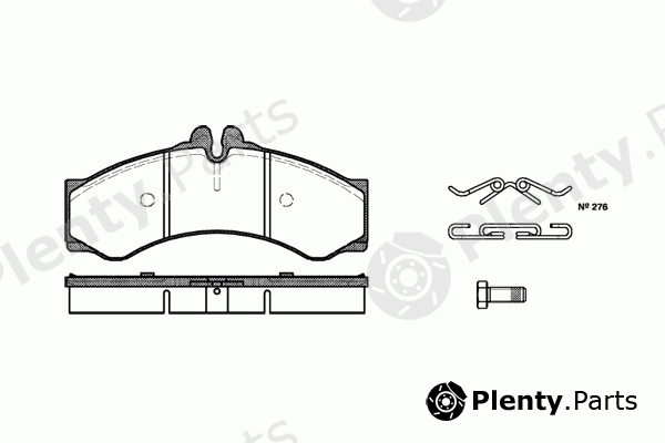  REMSA part 0614.00 (061400) Brake Pad Set, disc brake
