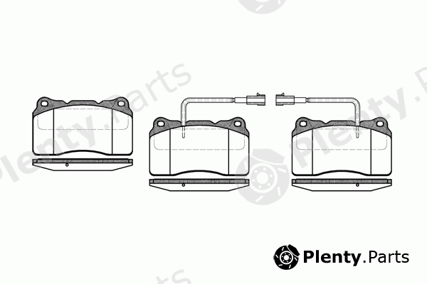  REMSA part 0666.22 (066622) Brake Pad Set, disc brake