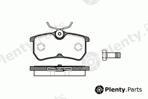  REMSA part 0693.00 (069300) Brake Pad Set, disc brake