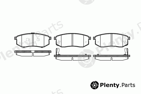  REMSA part 0749.02 (074902) Brake Pad Set, disc brake