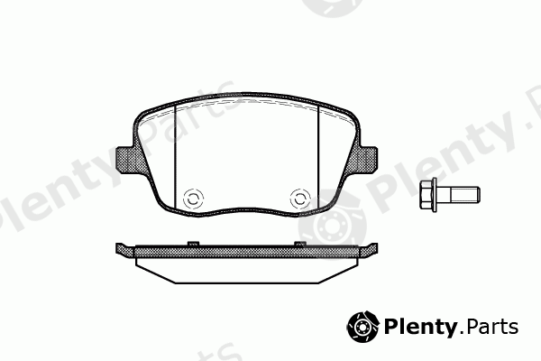  REMSA part 0775.00 (077500) Brake Pad Set, disc brake