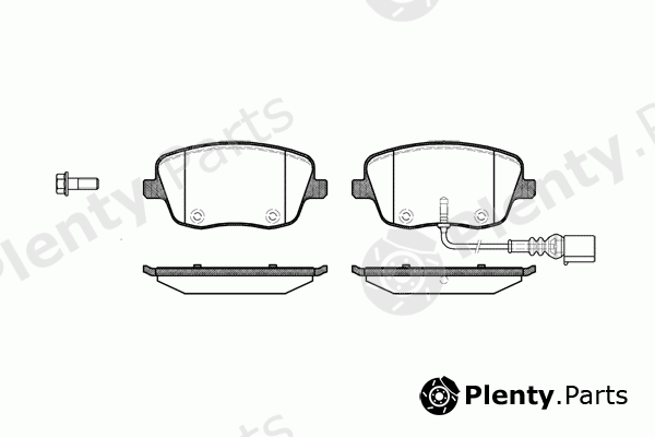  REMSA part 0775.01 (077501) Brake Pad Set, disc brake