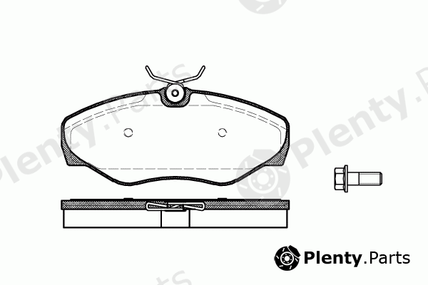  REMSA part 0834.00 (083400) Brake Pad Set, disc brake