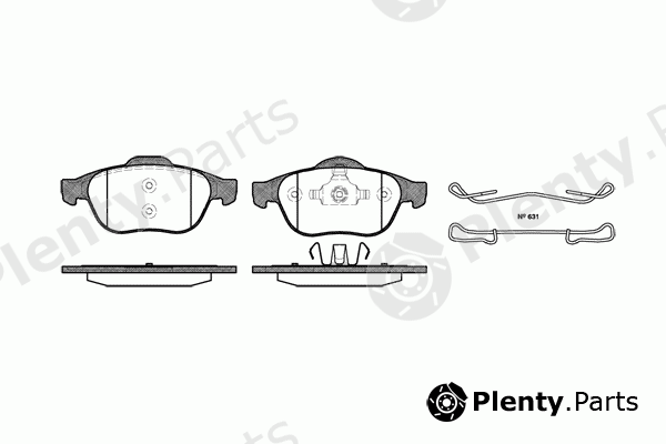  REMSA part 0843.00 (084300) Brake Pad Set, disc brake
