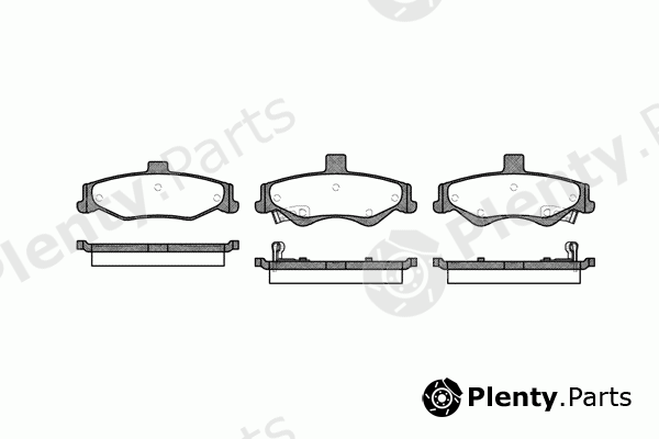  REMSA part 0865.02 (086502) Brake Pad Set, disc brake