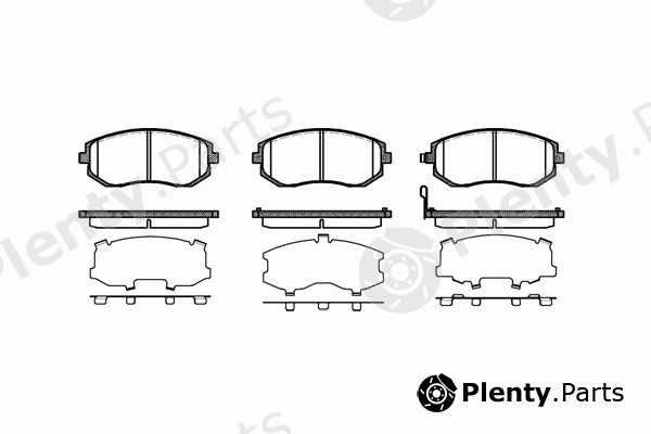  REMSA part 0951.11 (095111) Brake Pad Set, disc brake